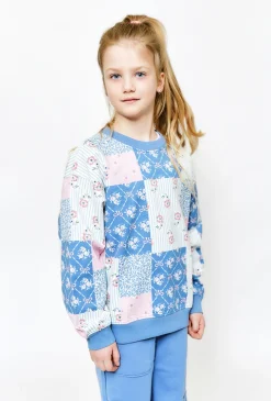 Bawełniana bluza nierozpinana na stójce