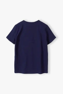 Bawełniany granatowy t-shirt dla chłopca - Limited Edition