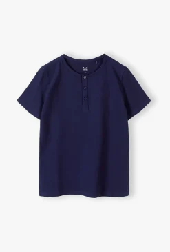 Bawełniany granatowy t-shirt dla chłopca - Limited Edition