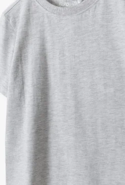 Bawełniany szary t-shirt dla chłopca - Basic - 5.10.15.