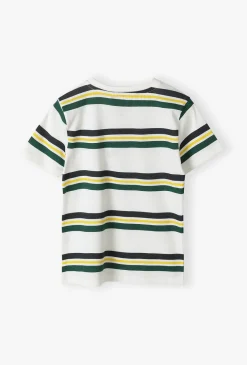 Bawełniany t-shirt chłopięcy w paski - 5.10.15.