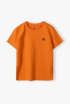 Bawełniany t-shirt dla chłopca pomarańczowy - Limited Edition