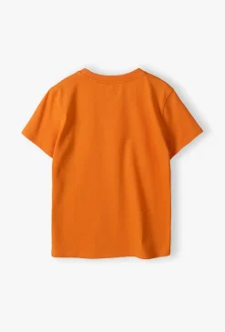 Bawełniany t-shirt dla chłopca pomarańczowy - Limited Edition