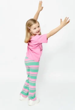 Bawełniany T-shirt dziewczęcy różowy