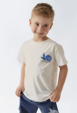 Bawełniany t-shirt z nadrukiem