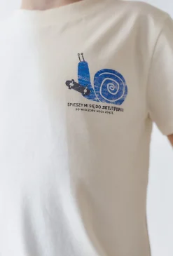 Bawełniany t-shirt z nadrukiem