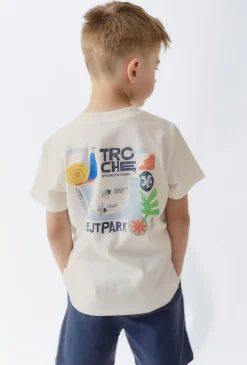 Bawełniany t-shirt z nadrukiem