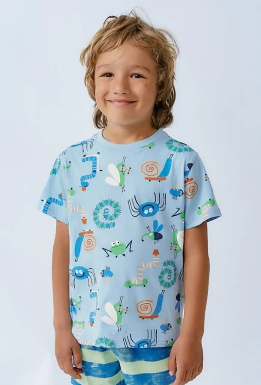 Bawełniany t-shirt z zabawnym nadrukiem