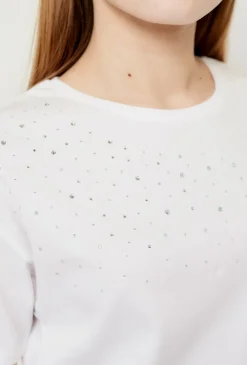 Biały t-shirt dla dziewczynki - 5.10.15.