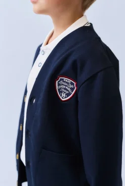 Bluza chłopięca rozpinana na stójce – styl college