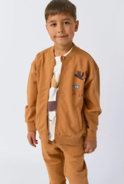 Bluza chłopięca rozpinana ze stójką