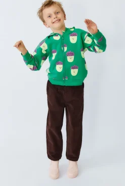 Bluza chłopięca rozpinana z printem w żołędzie - Limited Edition
