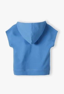 Bluza chłopięca z kapturem bez rękawów