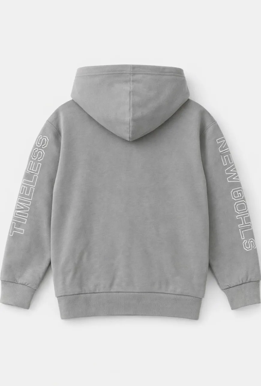 Bluza chłopięca z kapturem print pixel