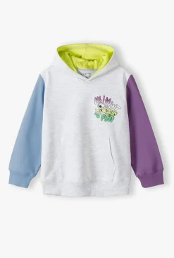 Bluza chłopięca z kapturem – z nadrukiem „All I Want Is Fun”