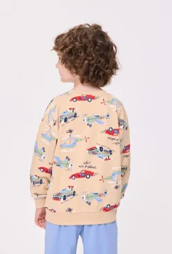 Bluza chłopięca z nadrukiem pojazdów