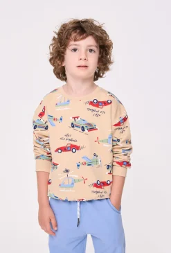 Bluza chłopięca z nadrukiem pojazdów