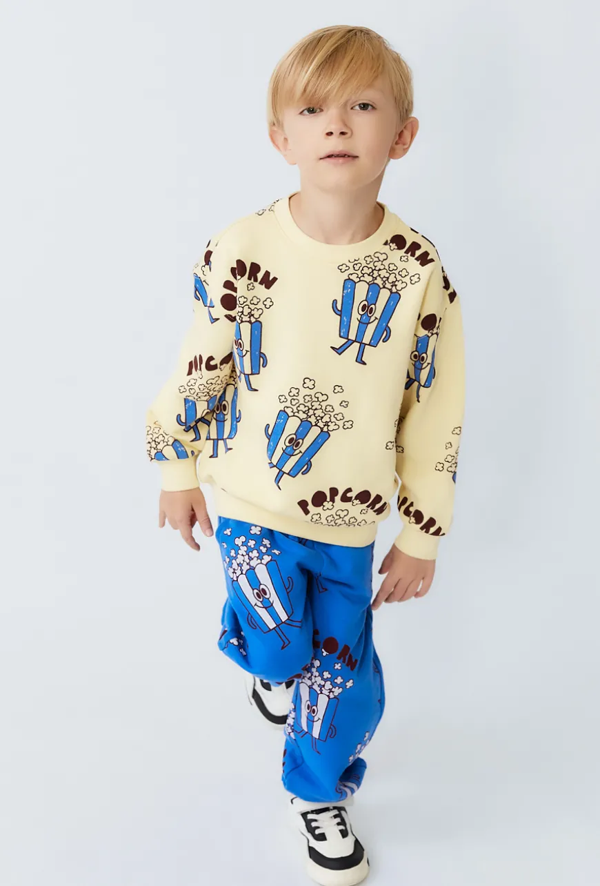 Bluza chłopięca z nadrukiem popcornu - Limited Edition