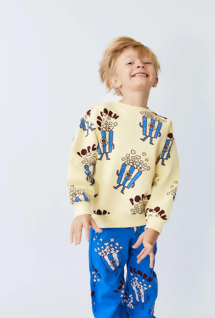 Bluza chłopięca z nadrukiem popcornu - Limited Edition