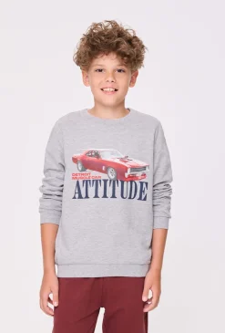Bluza chłopięca z nadrukiem retro