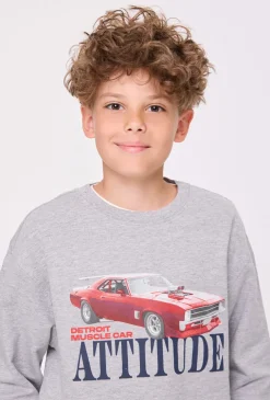 Bluza chłopięca z nadrukiem retro