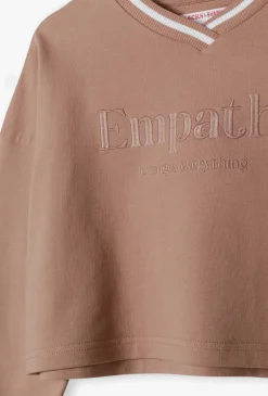 Bluza dresowa brązowa - Empathy - Lincoln&Sharks