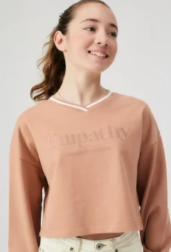 Bluza dresowa brązowa - Empathy - Lincoln&Sharks