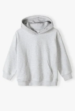 Bluza dresowa nierozpinana z kapturem - szara - 5.10.15.
