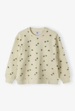 Bluza dresowa w koniczynki dla chłopca