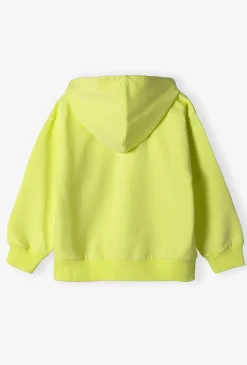 Bluza dresowa z kapturem - limonkowa - 5.10.15.