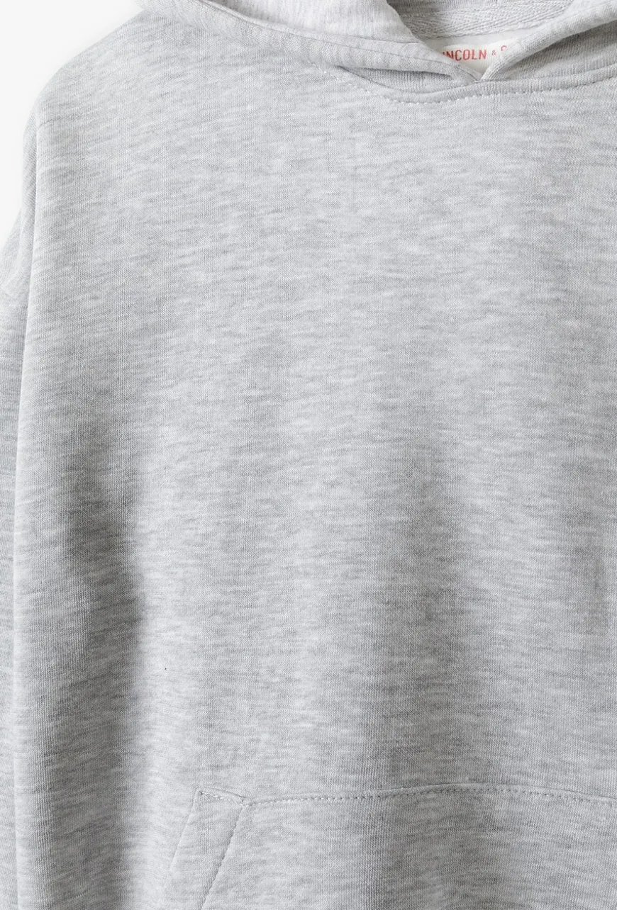 Bluza dresowa z kapturem nierozpinana - basic - Limited Edition