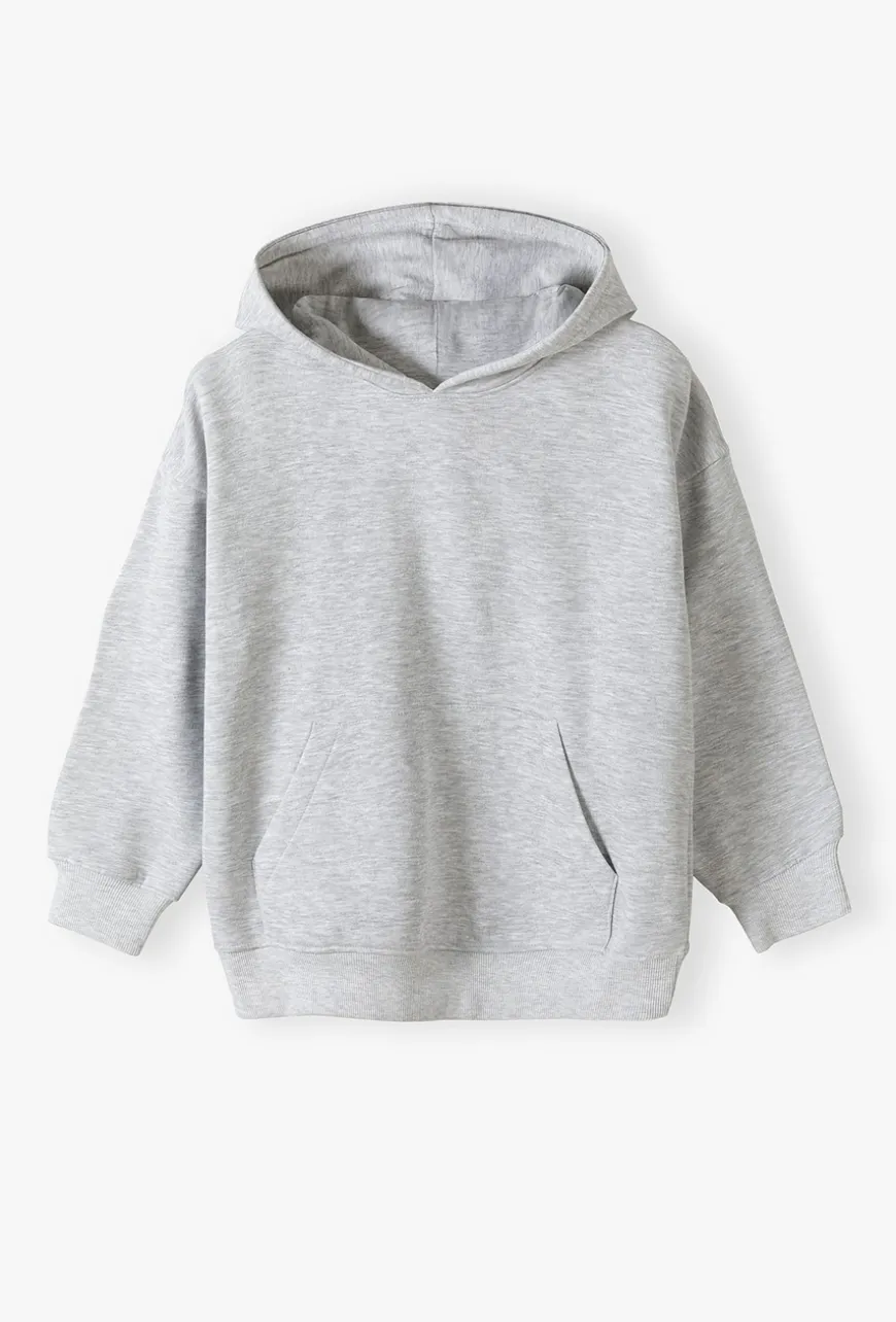Bluza dresowa z kapturem nierozpinana - basic - Limited Edition