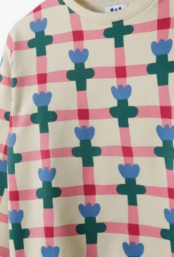 Bluza dresowa z miękkiej dzianiny w kwiatki - Limited Edition