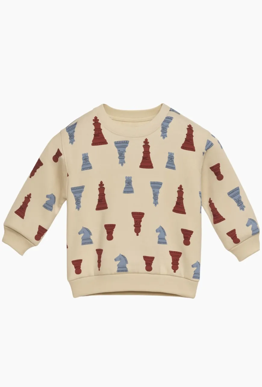 Bluza dziecięca allover print szachy