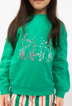 Bluza dziewczęca na stójce – rozszerzane rękawy