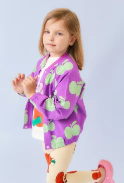 Bluza dziewczęca z jabłuszkami, rozpinana - Limited Edition