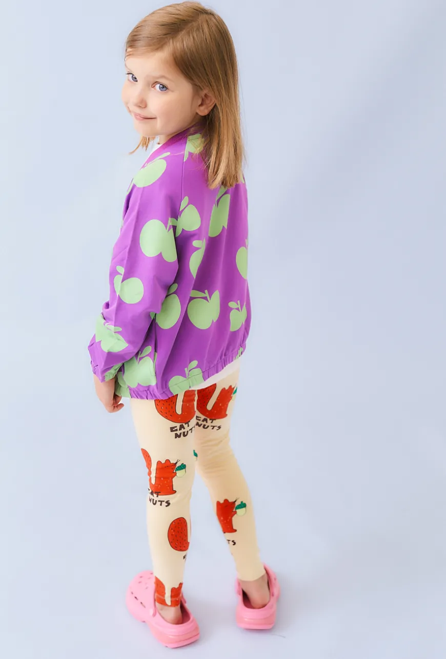 Bluza dziewczęca z jabłuszkami, rozpinana - Limited Edition
