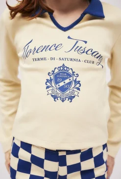 Bluza dziewczęca z kołnierzykiem