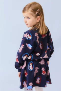 Bluza dziewczęca z nadrukiem piesków - Limited Edition