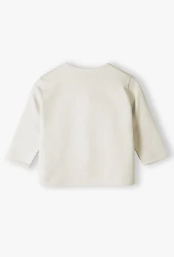 Bluza niemowlęca bez kaptura - ecru - 5.10.15.
