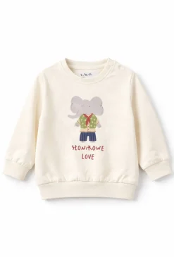 Bluza niemowlęca nierozpinana „Słonikowe love”