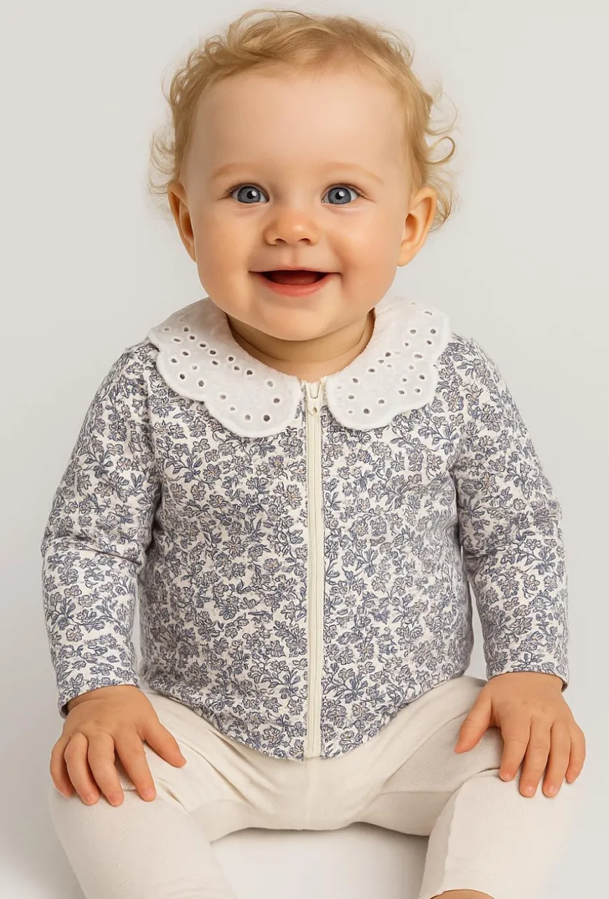 Bluza niemowlęca z kołnierzykiem