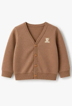 Bluza rozpinana niemowlęca z haftem misia