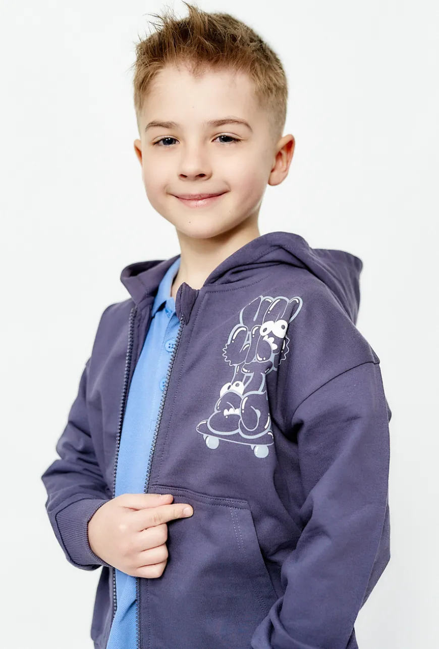 Bluza rozpinana z kapturem