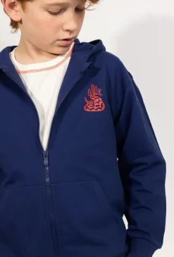 Bluza rozpinana z kapturem dla chłopca