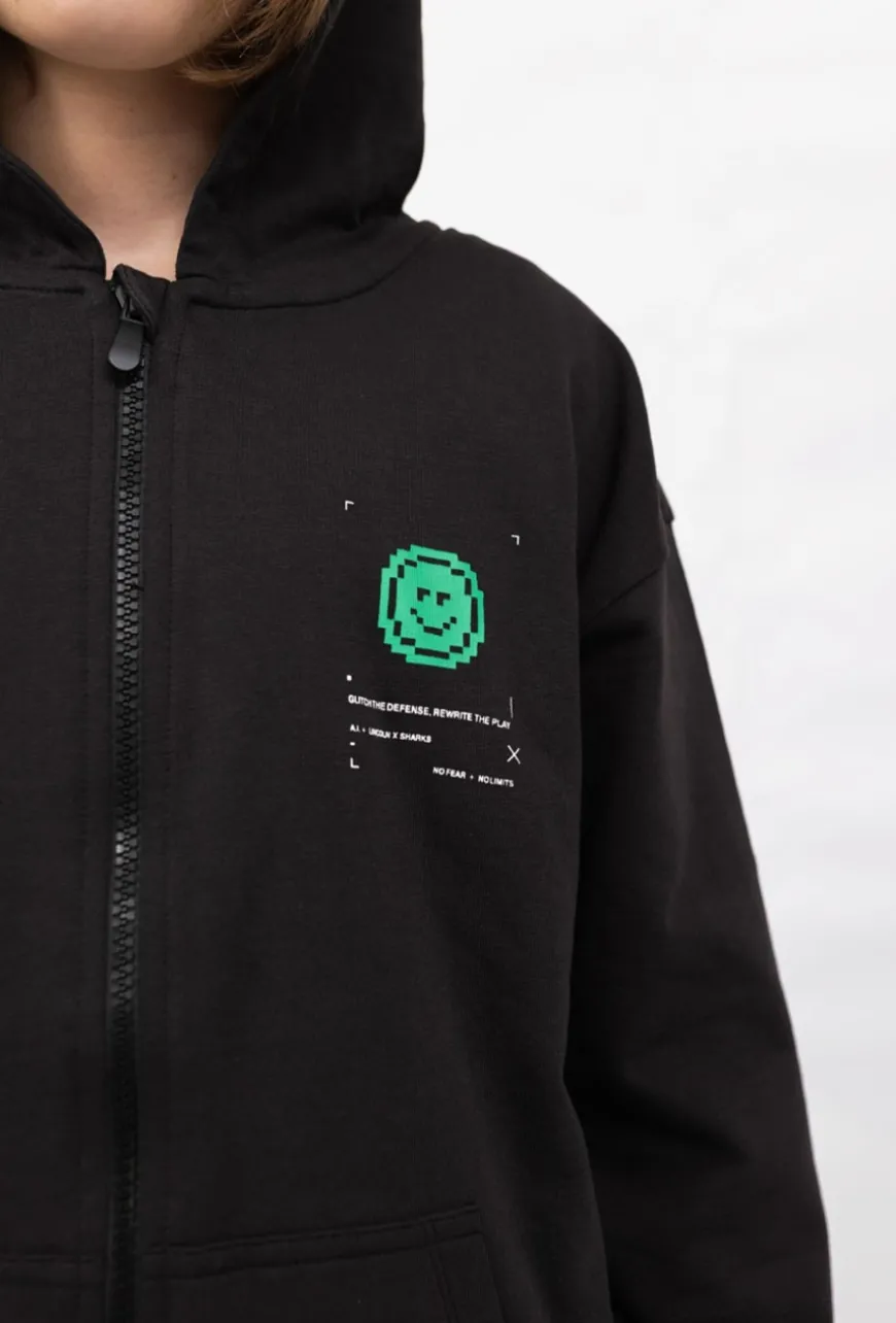 Bluza rozpinana z kapturem Pixel