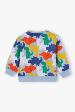 Bluza w dinozaury dla niemowlaka chłopca