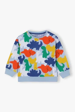 Bluza w dinozaury dla niemowlaka chłopca