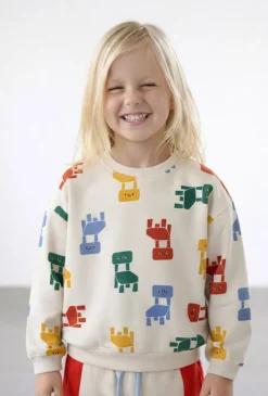 Bluza w kolorowe krzesełka