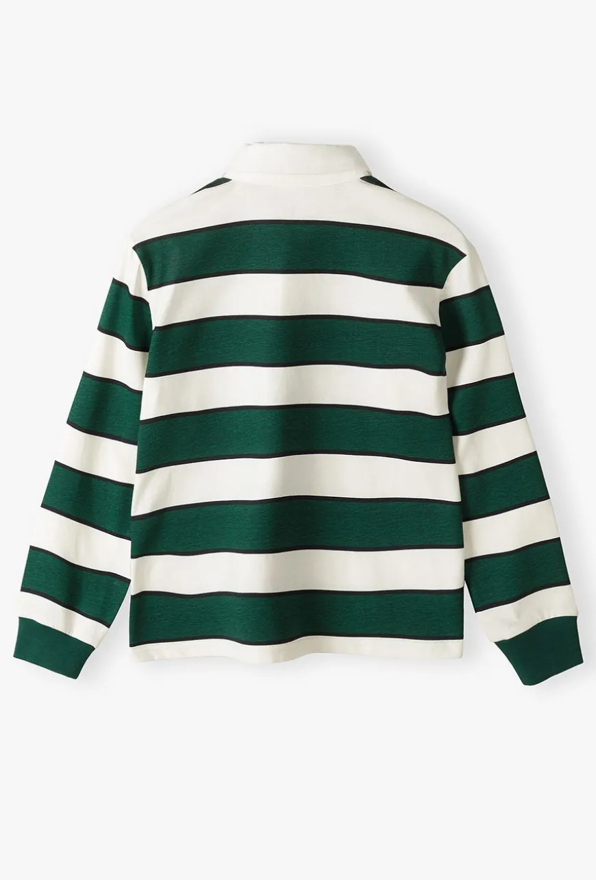 Bluza w stylu polo z długim rękawem